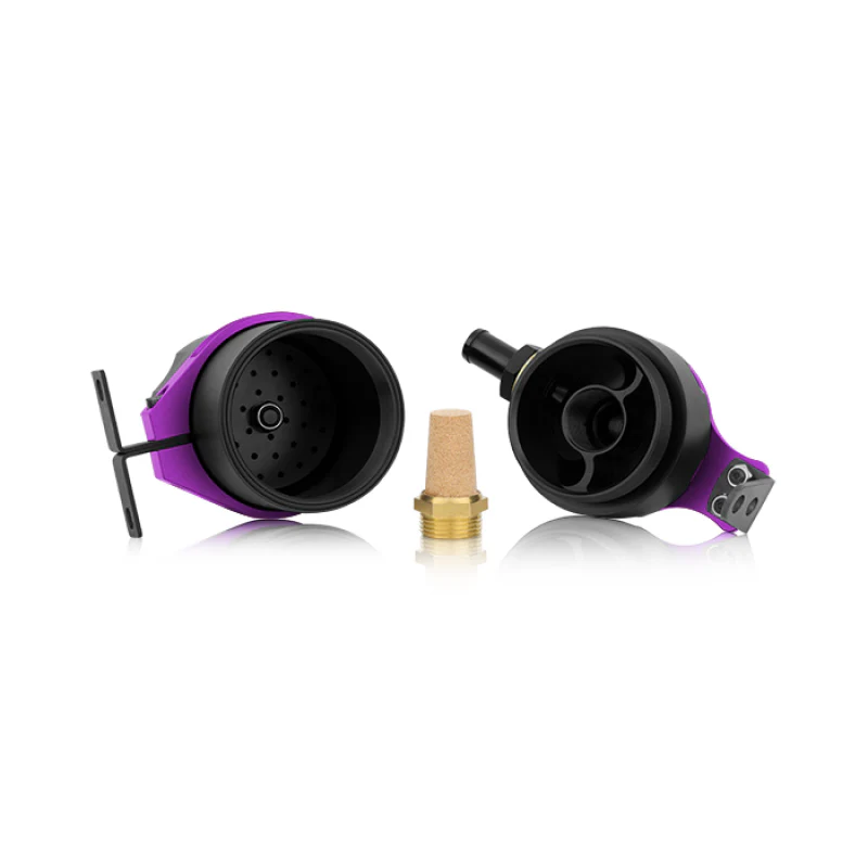 Mishimoto Universal Baffled Oil Catch Can - Purple - Image 4