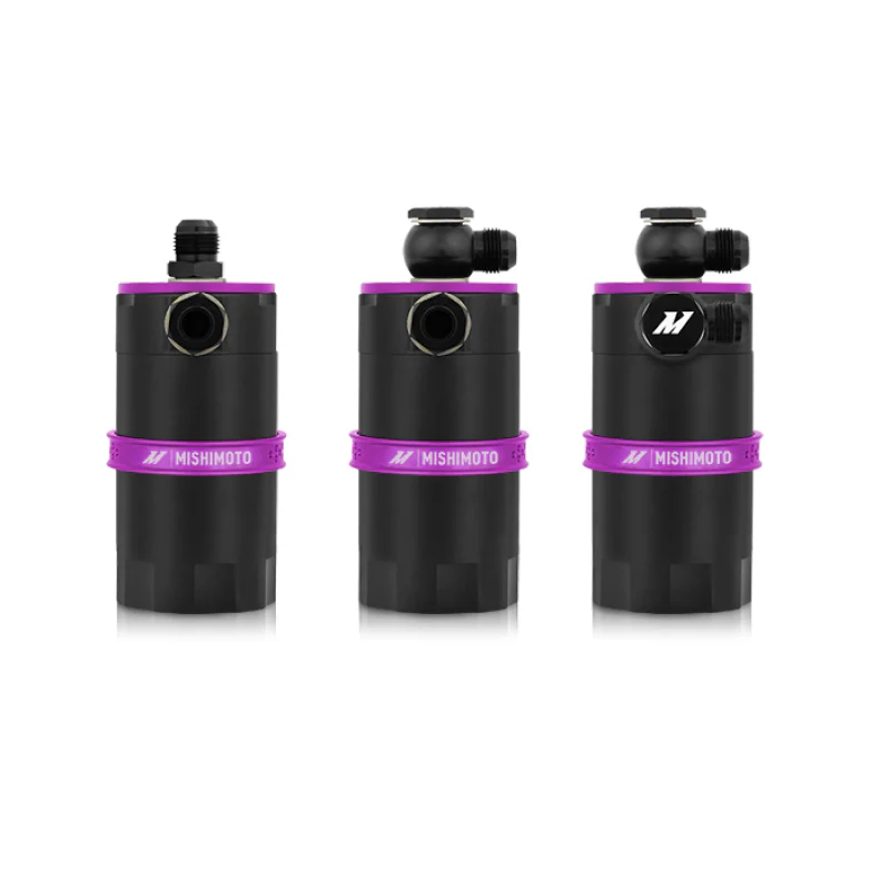 Mishimoto Universal Baffled Oil Catch Can - Purple - Image 7