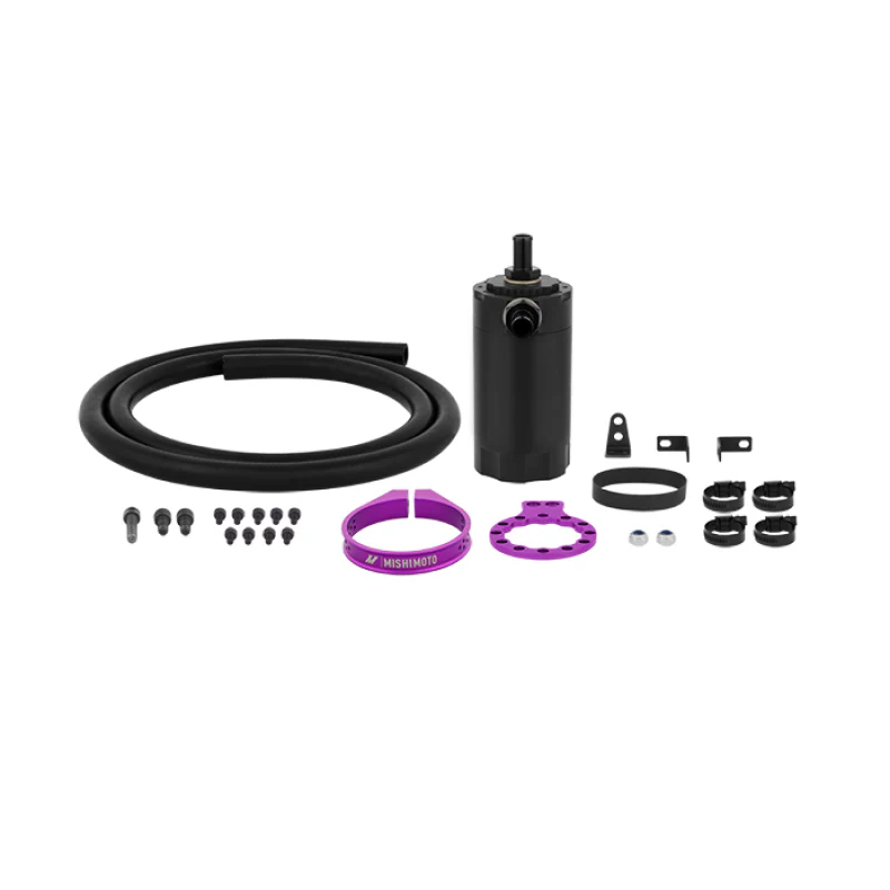 Mishimoto Universal Baffled Oil Catch Can - Purple - Image 8
