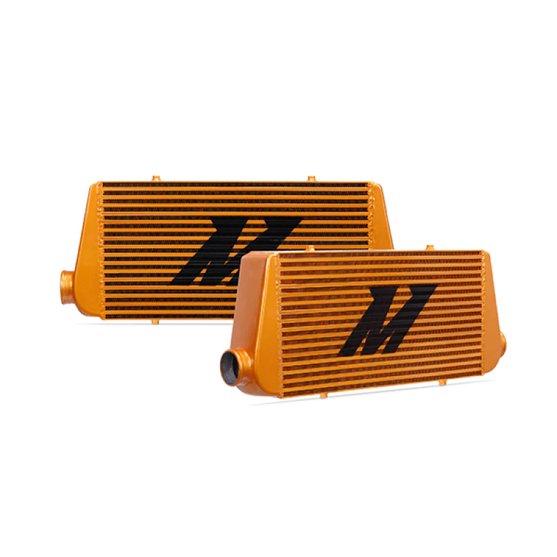 Mishimoto Universal Gold R Line Intercooler Overall Size: 31x12x4 Core Size: 24x12x4 Inlet / Outlet - Image 2