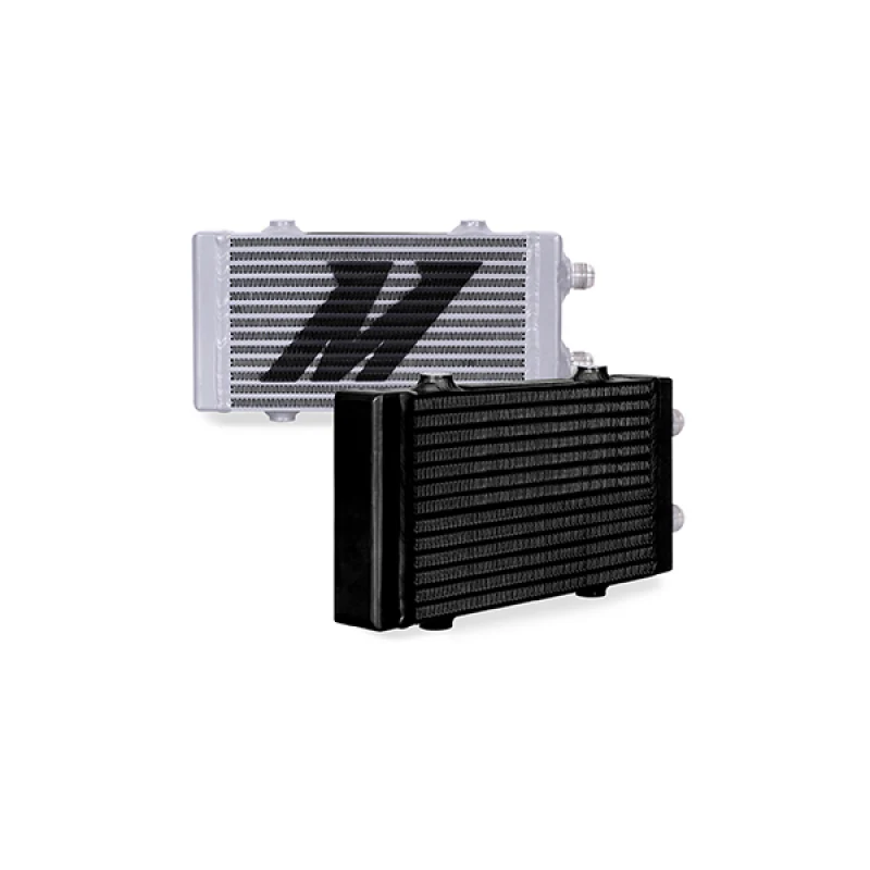 Mishimoto Universal Small Bar and Plate Dual Pass Black Oil Cooler - Image 2