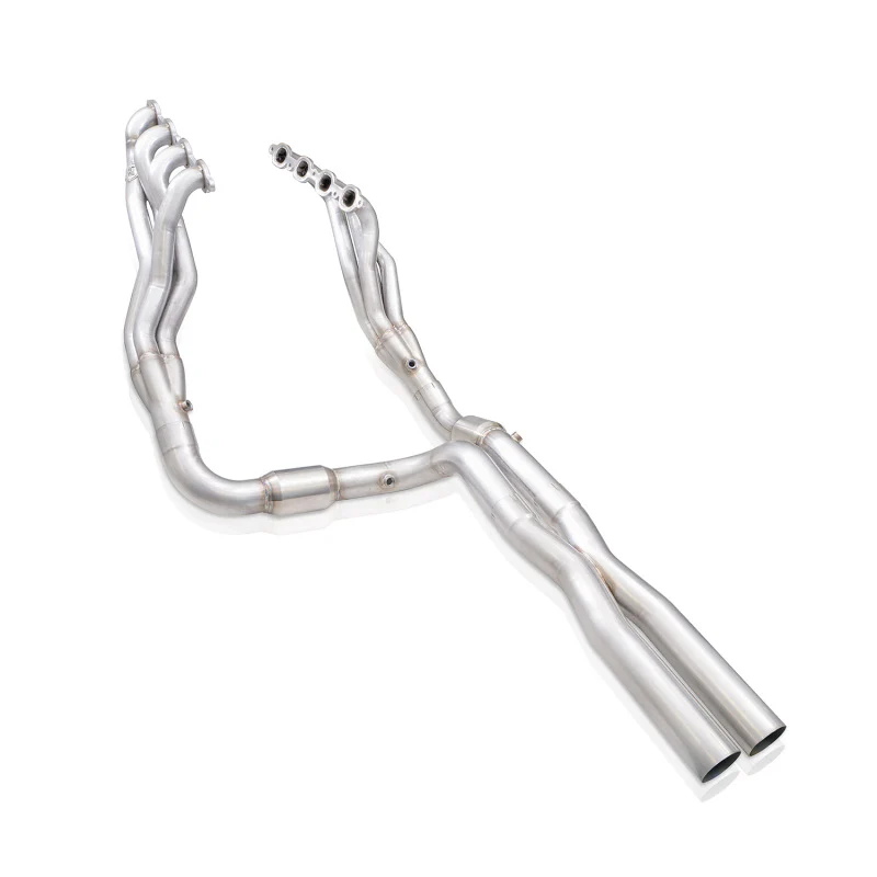 Stainless Works 15-19 Chevrolet Tahoe 6.2L Headers 1-7/8in Primaries High-Flow Cats 3in Leads X-Pipe - Image 5