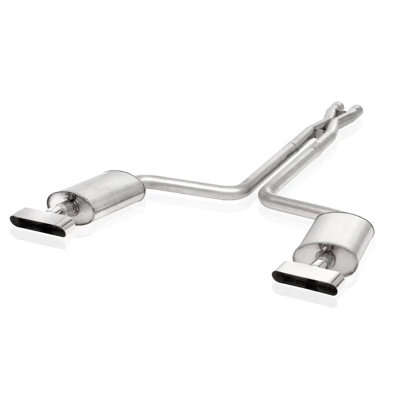 Stainless Works 1992-96 Corvette C4 LT1/LT4 2-1/2in Exhaust System X-Pipe Chambered Turbo Mufflers - Image 2