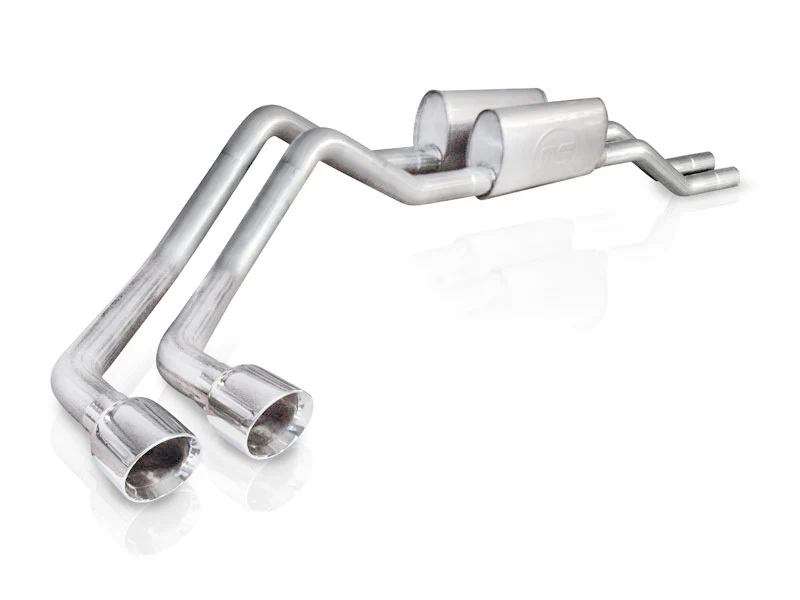 Stainless Works 2004-08 F150 5.4L Exhaust 2-1/2in Chambered Mufflers Behind Passenger Tire Exit - Image 2