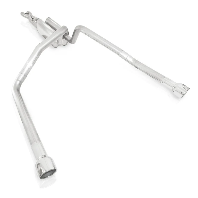 Stainless Works 2006-09 Trailblazer SS 6.0L 2-1/2in Chambered Exhaust X-Pipe Side Bumper Exit - Image 2
