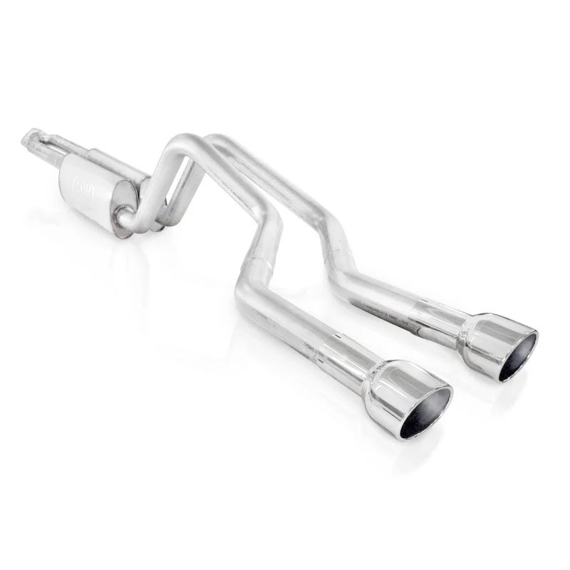 Stainless Works 2006-09 Trailblazer SS 6.0L 2-1/2in Chambered Exhaust Y-Pipe Center Bumper Exit - Image 2