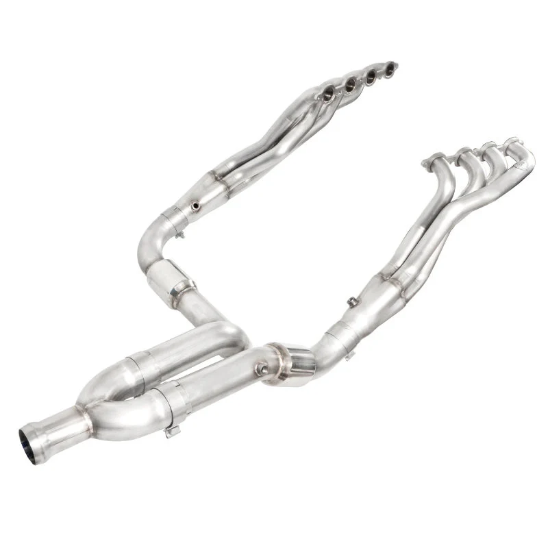 Stainless Works 2007-13 Chevy Silverado/GMC Sierra Headers 1-7/8in Primaries High-Flow Cats Y-Pipe - Image 3