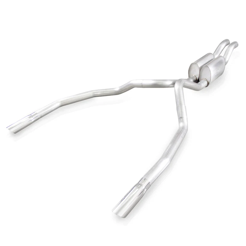 Stainless Works 2010-14 Ford Raptor 3in Exhaust S-Tube Mufflers Under Bumper Exit - Image 2