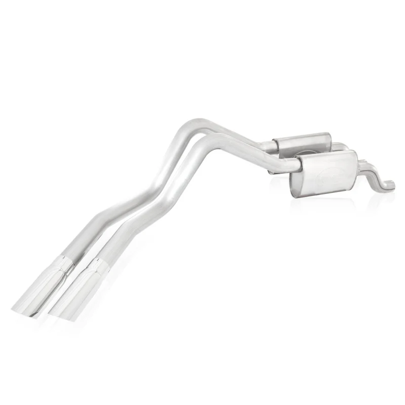 Stainless Works 2010-14 Raptor Exhaust 3in Chambered Mufflers Exits Behind Passenger Rear Tire - Image 2