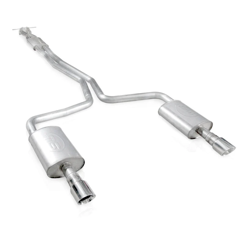 Stainless Works 2010-18 Ford Taurus SHO V6 2-1/2in Catback Chambered Mufflers X-Pipe - Image 4