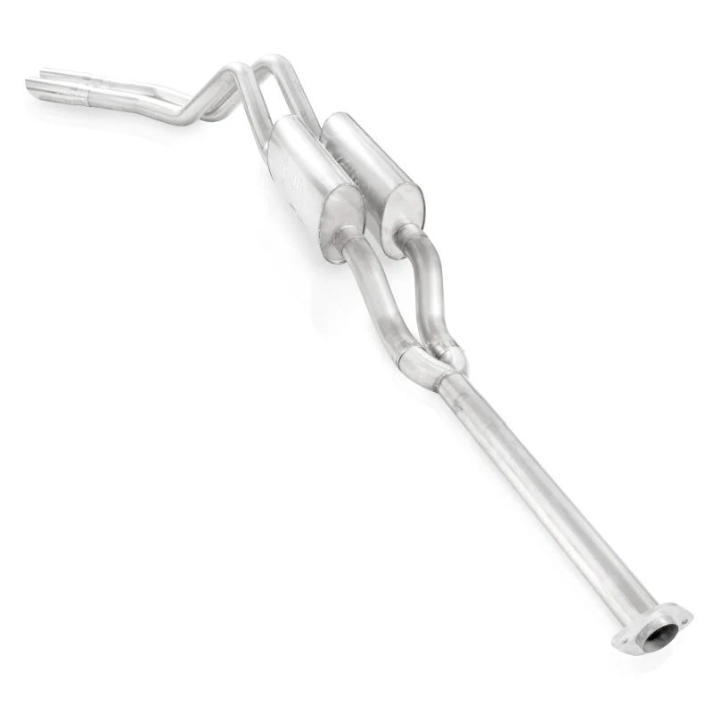 Stainless Works 2011-14 F-150 5.0L 3in Exhaust Y-Pipe S-Tube Mufflers Behind Passenger Rear Tire Ext - Image 2