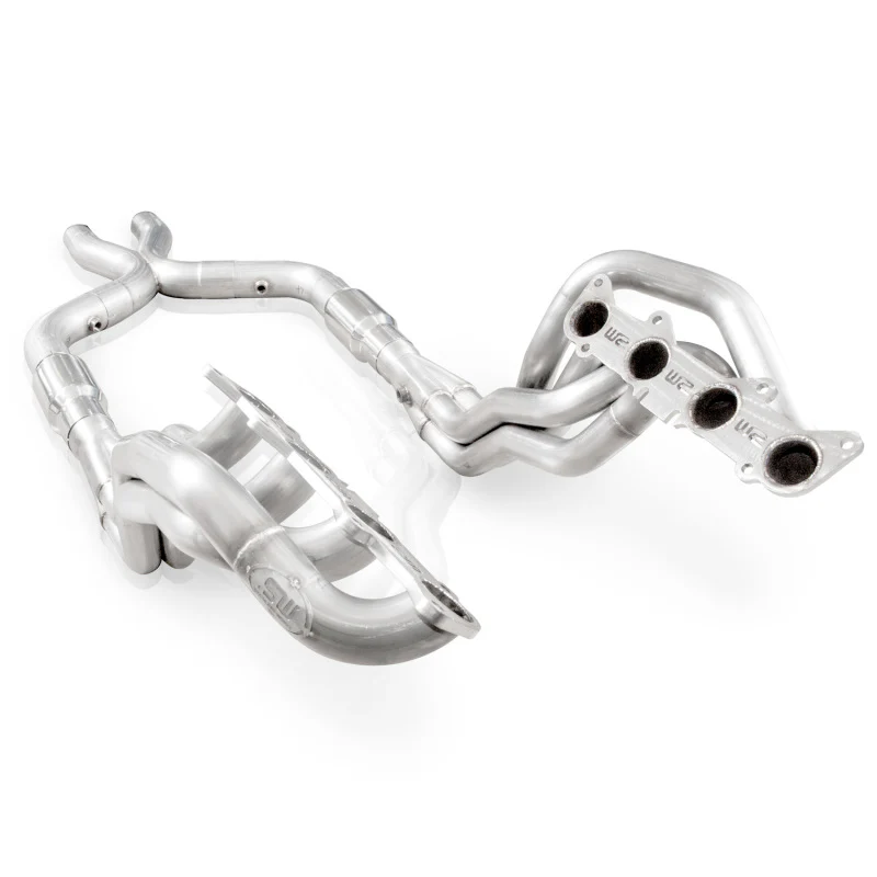 Stainless Works 2011-14 Mustang GT Headers 1-7/8in Primaries High-Flow Cats 3in X-Pipe - Image 2