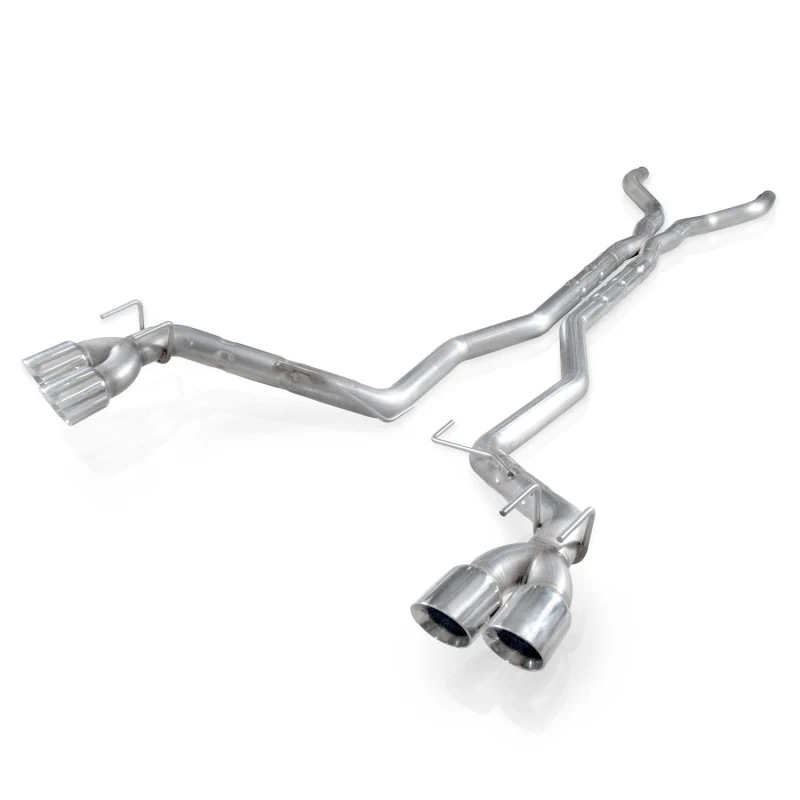 Stainless Works 2012-15 Camaro ZL1 6.2L 3in Catback Dual Chambered Exhaust X-Pipe Quad Tips - Image 2