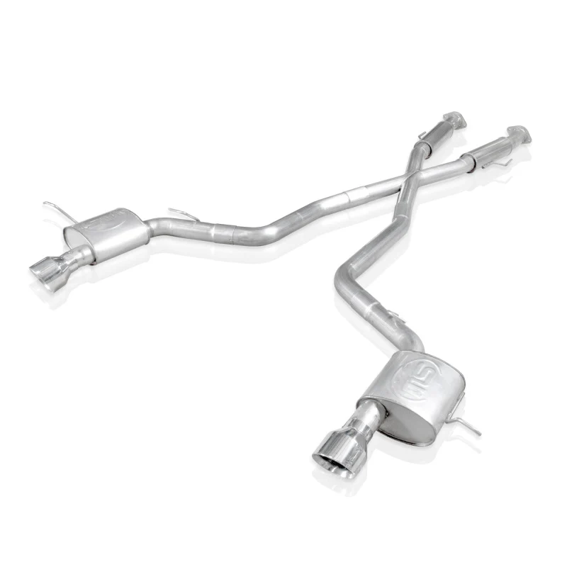 Stainless Works 2012-17 Jeep Grand Cherokee 6.4L Catback Chambered Mufflers X-Pipe - Image 2