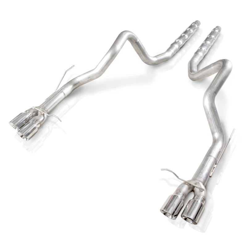 Stainless Works 2013-14 Ford Shelby GT500 3in Catback Retro Chambered Mufflers Resonator - Image 2