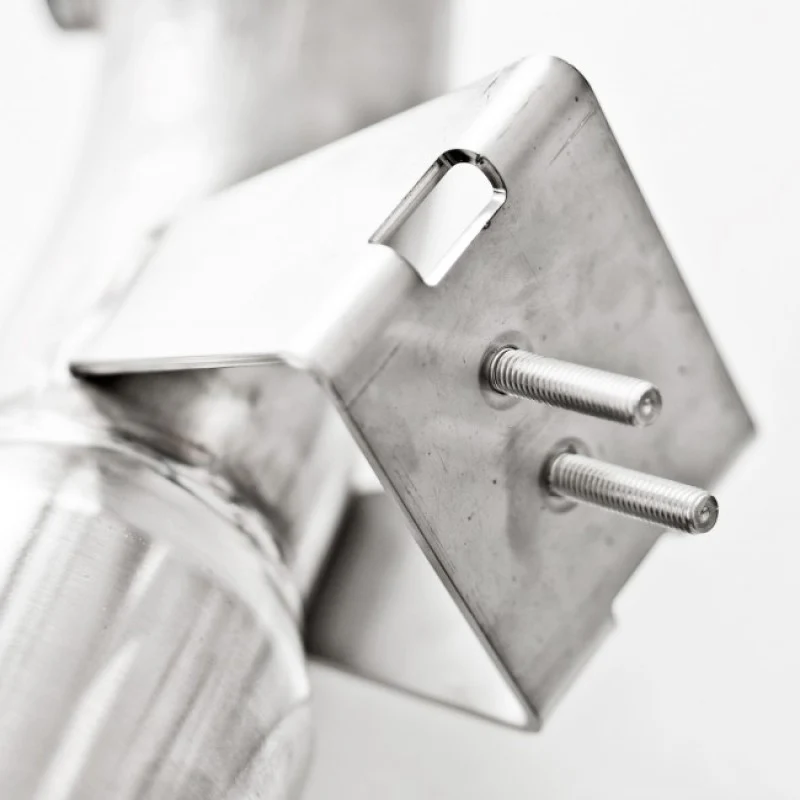 Stainless Works 2013-18 Ford Focus ST 3in High-Flow Cats Downpipe Factory Connection - Image 3