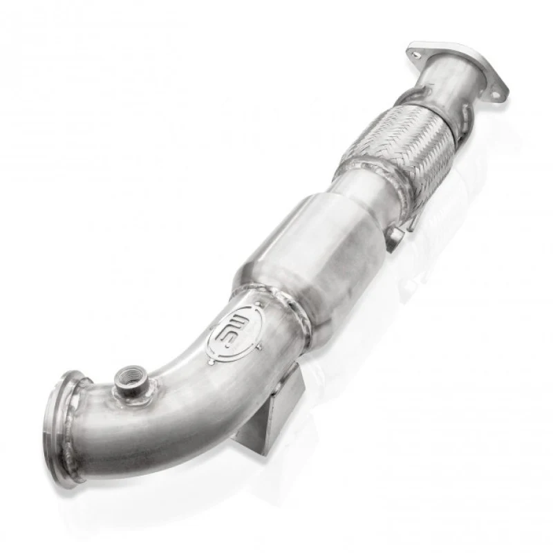 Stainless Works 2013-18 Ford Focus ST 3in High-Flow Cats Downpipe Factory Connection - Image 6