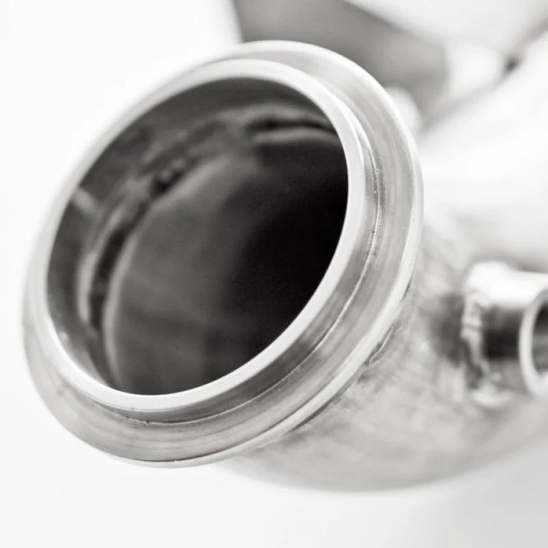 Stainless Works 2013-18 Ford Focus ST 3in High-Flow Cats Downpipe Factory Connection - Image 9