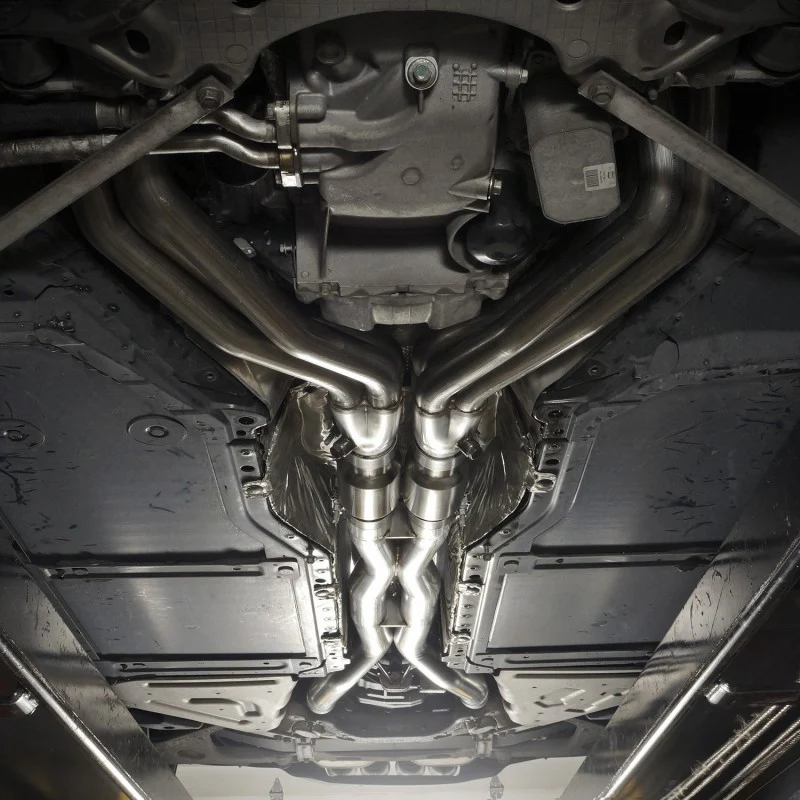 Stainless Works 2014-18 Corvette 6.2L Headers 2in Primaries w/ High-Flow Cats X-Pipe - Image 9