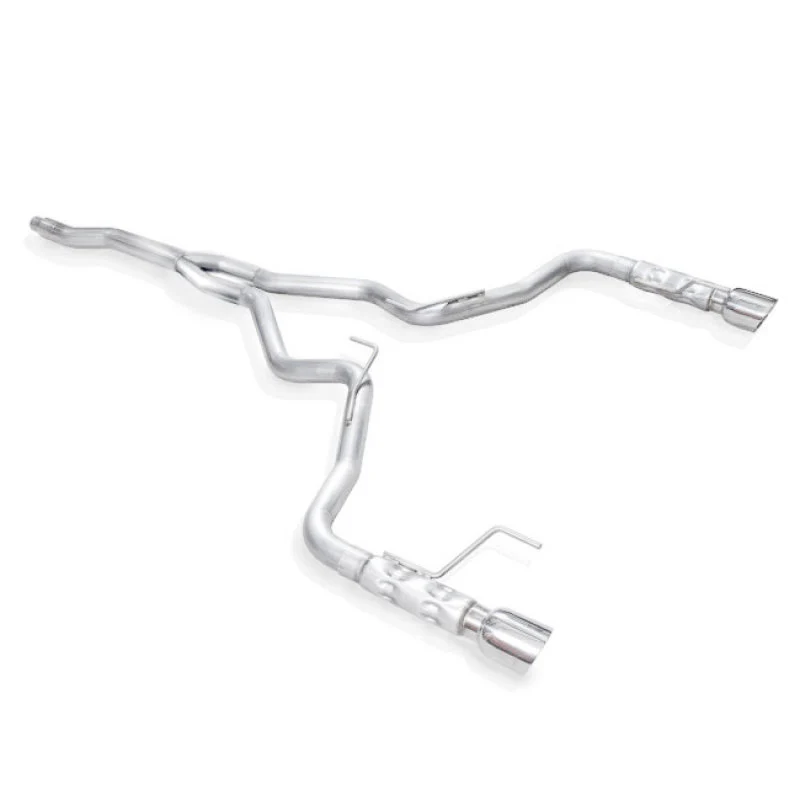 Stainless Works 2015-16 Mustang 2-1/2in Catback Retro Chambered Mufflers Factory Connection - Image 2