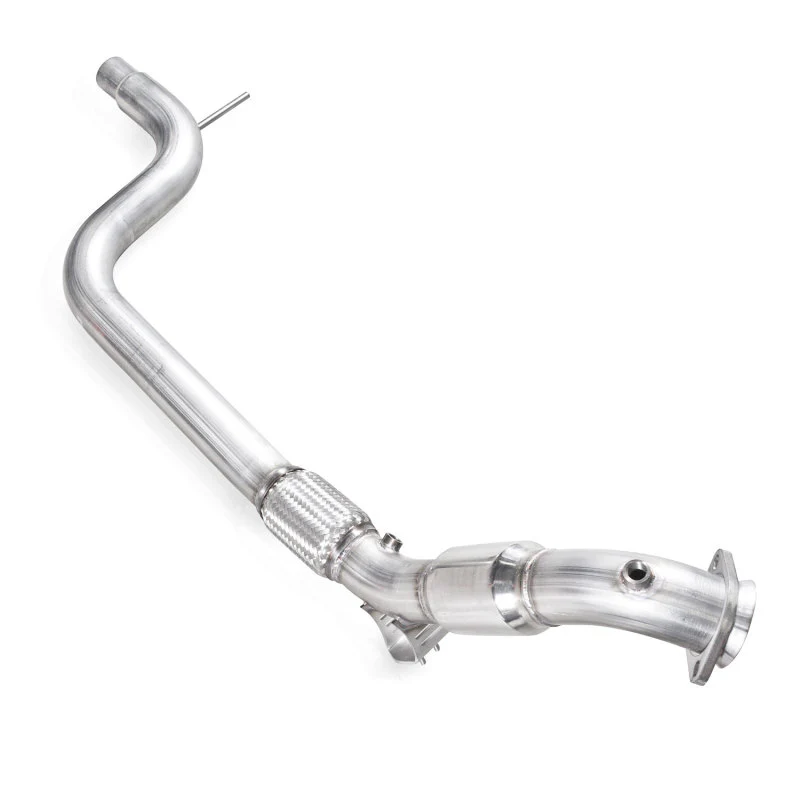 Stainless Works 2015-16 Mustang Downpipe 3in High-Flow Cats Factory Connection - Image 2