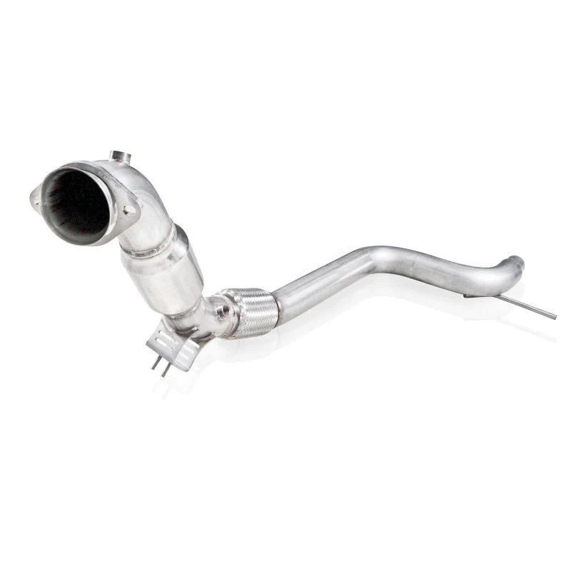 Stainless Works 2015-16 Mustang Downpipe 3in High-Flow Cats Factory Connection - Image 4