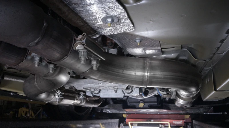 Stainless Works 2015+ Ford GT350 Headers 1-7/8in Primaries High-Flow Cats 3in Collectors - Image 3