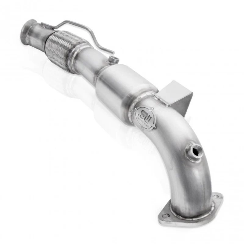 Stainless Works 2016-18 Ford Focus RS 3in High-Flow Cats Downpipe Factory Connection - Image 13