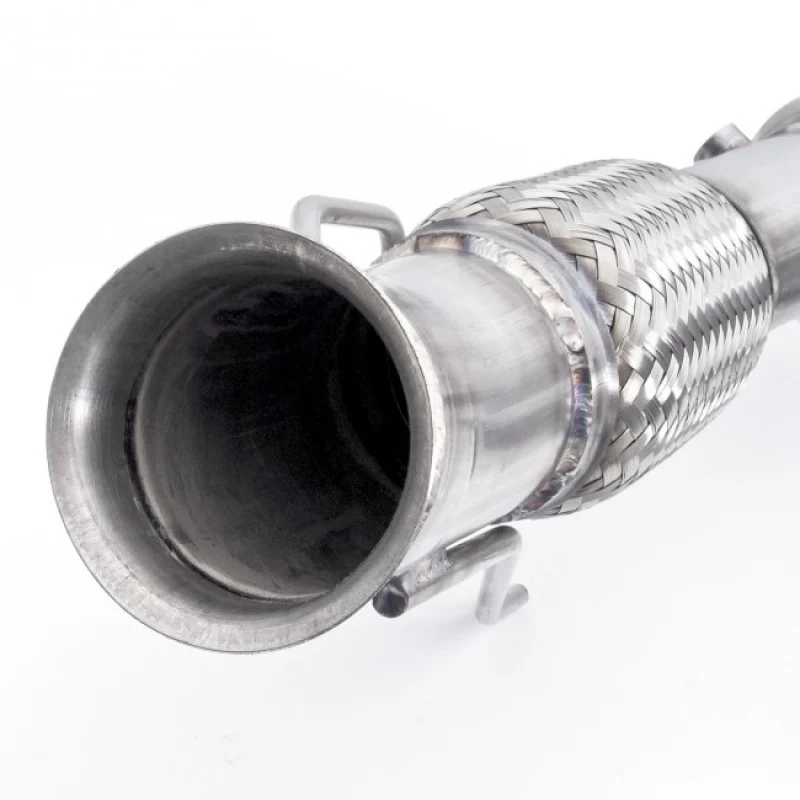 Stainless Works 2016-18 Ford Focus RS 3in High-Flow Cats Downpipe Factory Connection - Image 9