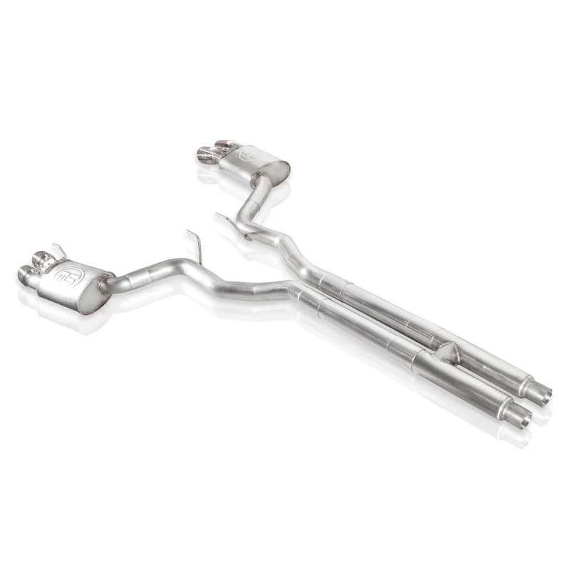 Stainless Works 2018+ Ford Mustang GT 3in Redline Series Catback H-Pipe w/Active Valves & Quad Tips - Image 13