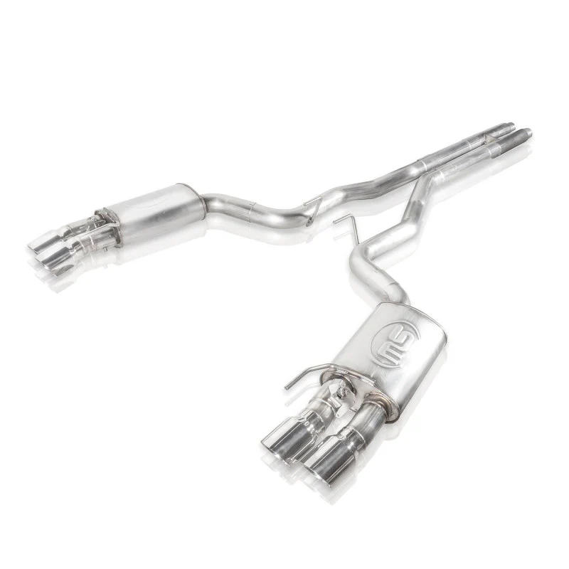Stainless Works 2018+ Ford Mustang GT 3in Redline Series Catback H-Pipe w/Active Valves & Quad Tips - Image 17