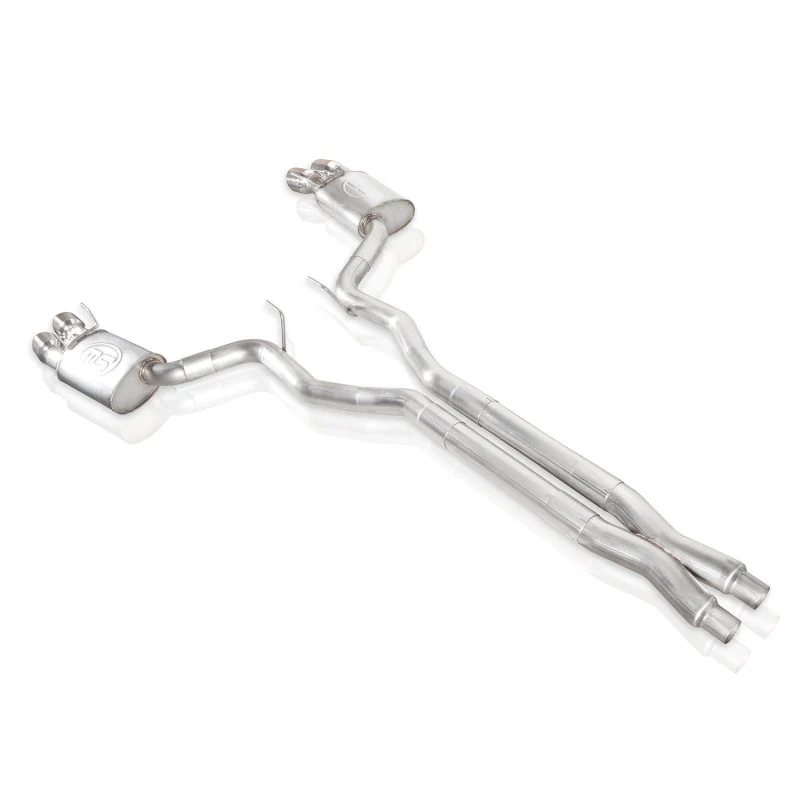 Stainless Works 2018+ Ford Mustang GT 3in Redline Series Catback X-Pipe w/Active Valves & Quad Tips - Image 14