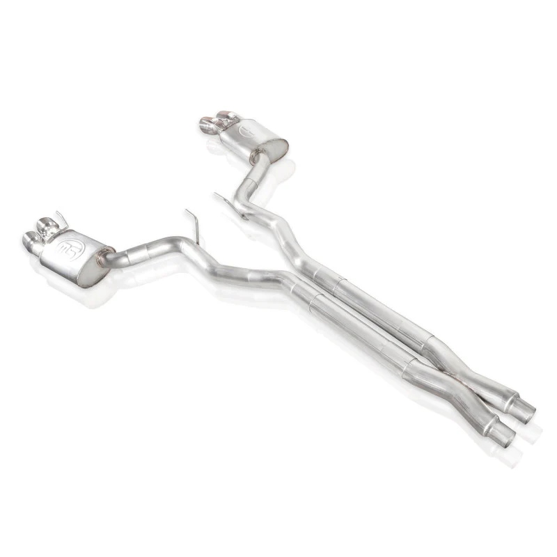 Stainless Works 2018+ Ford Mustang GT 3in Redline Series Catback X-Pipe w/Active Valves & Quad Tips - Image 16