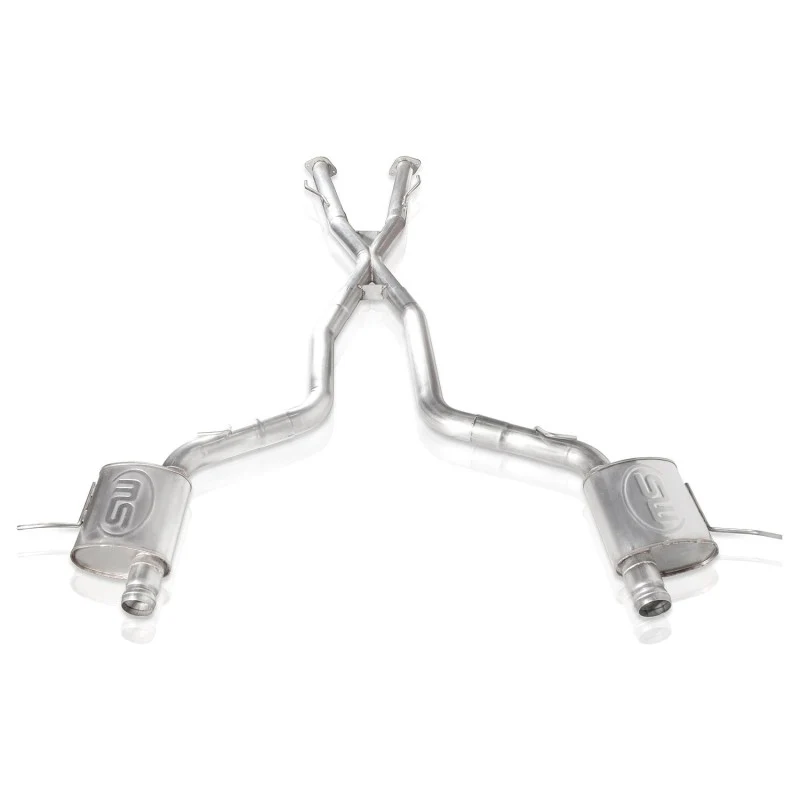 Stainless Works 2018 Jeep TrackHawk 6.2L 3in Catback System X-Pipe Turbo S-Tube Muffler Stock Exit - Image 21