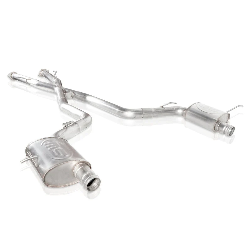 Stainless Works 2018 Jeep TrackHawk 6.2L 3in Catback System X-Pipe Turbo S-Tube Muffler Stock Exit - Image 4
