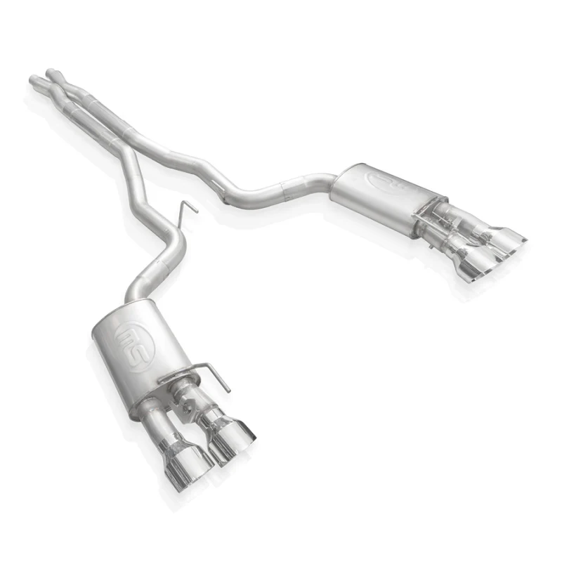 Stainless Works 2020 Ford GT500 Redline Catback X-Pipe Exhaust Factory Connect - Polished Tips - Image 4