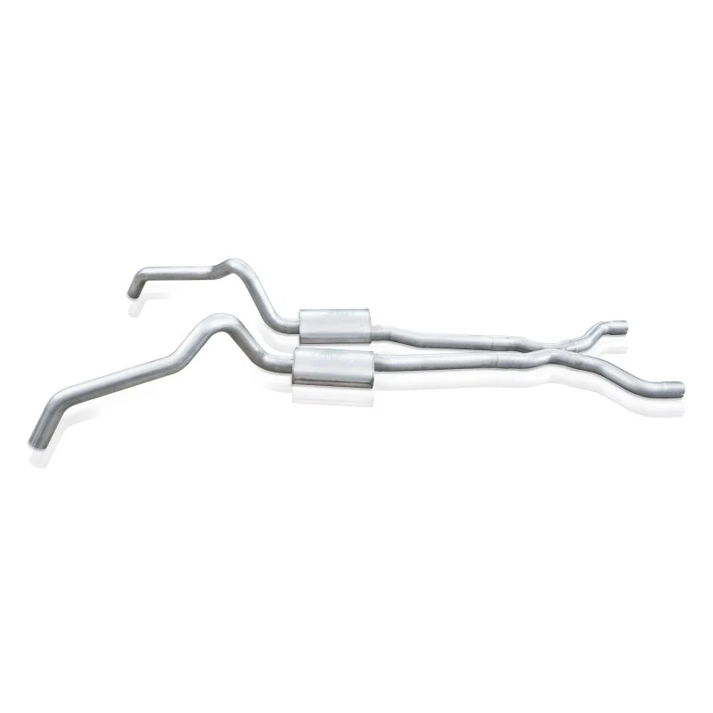 Stainless Works 62-67 Chevy Nova 3in Catback w/ X-Pipe Turbo Chambered Mufflers 3in Cores - Image 7