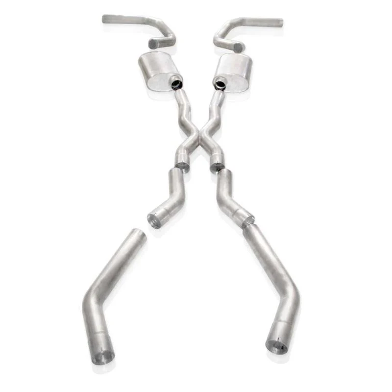 Stainless Works Chevy Camaro 1967-69 Exhaust 3in Stainless with X-Pipe - Image 3