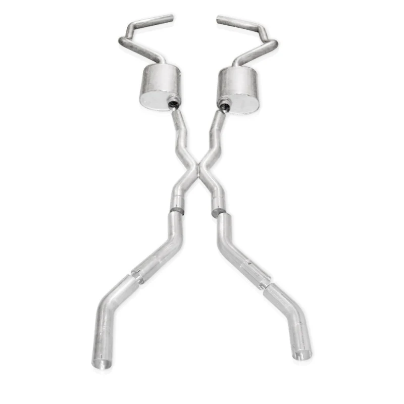 Stainless Works Chevy Camaro 1967-69 Exhaust 3in Stainless with X-Pipe - Image 2