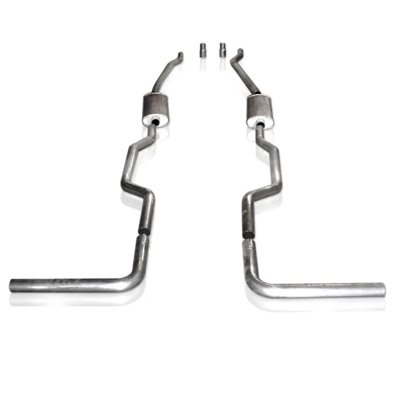 Stainless Works Chevy/GMC Truck 1967-87 Exhaust 2.5in Turbo Muffler System - Image 2