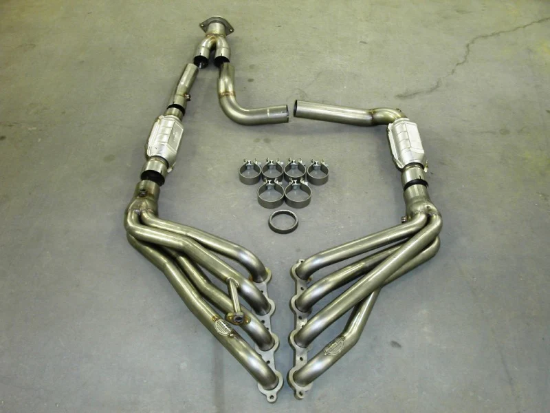 Stainless Works Chevy/GMC Truck 1999-02 Headers 4WD with Converters - Image 3