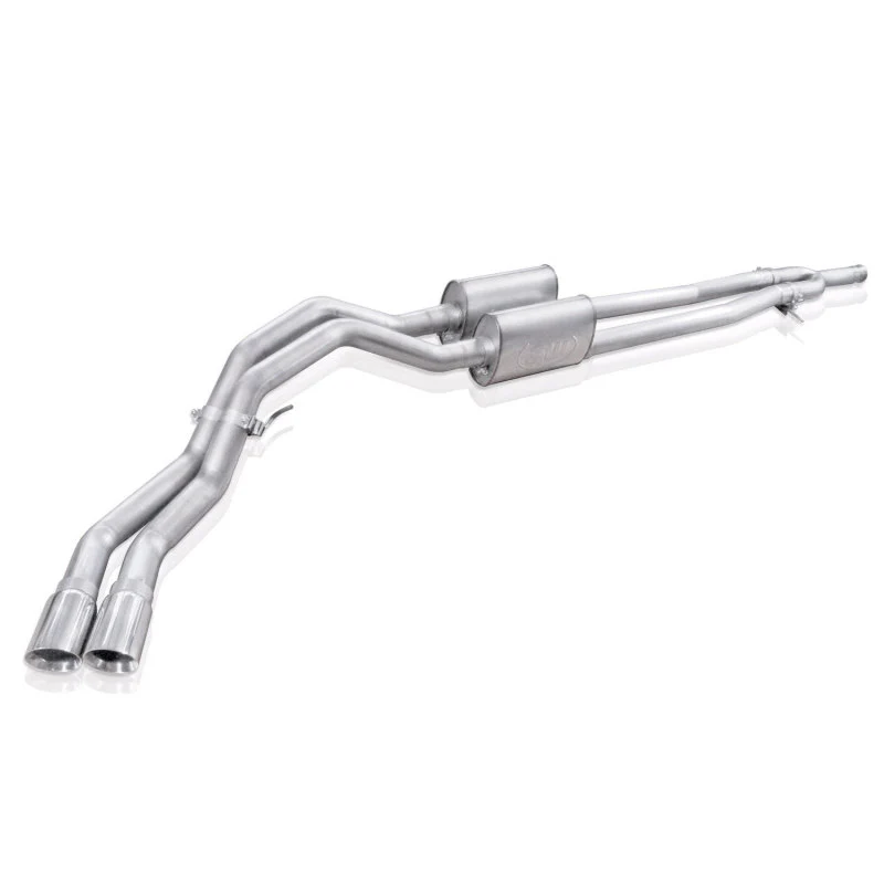 Stainless Works Chevy Silverado/GMC Sierra 2007-16 5.3L/6.2L Exhaust Y-Pipe Passenger Rear Tire Exit - Image 3