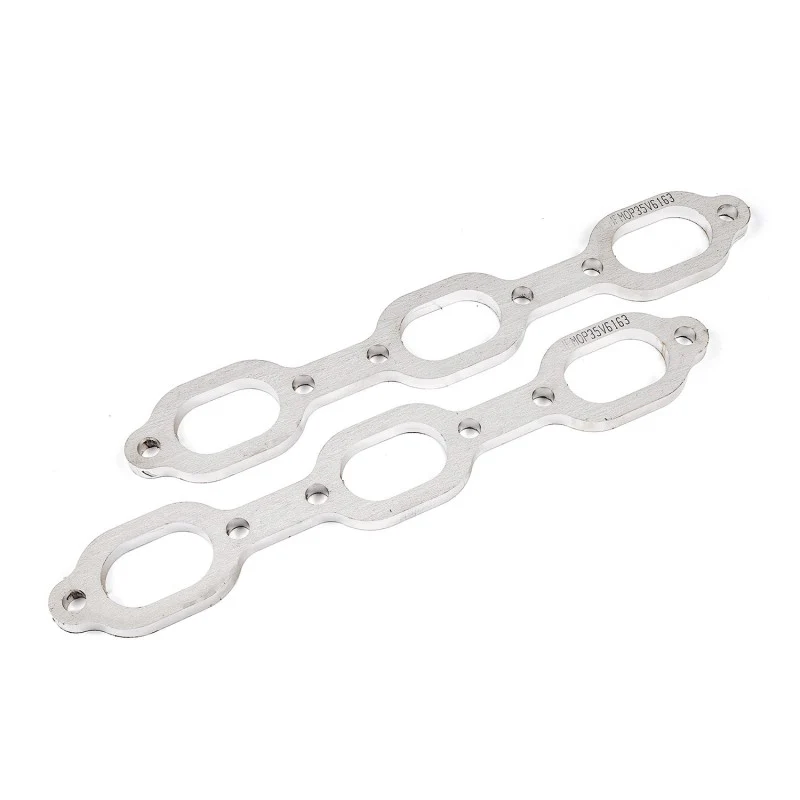 Stainless Works Mopar 3.5L V6 Flat Oval Port Header 304SS Exhaust Flanges 1-5/8in Primaries - Image 2