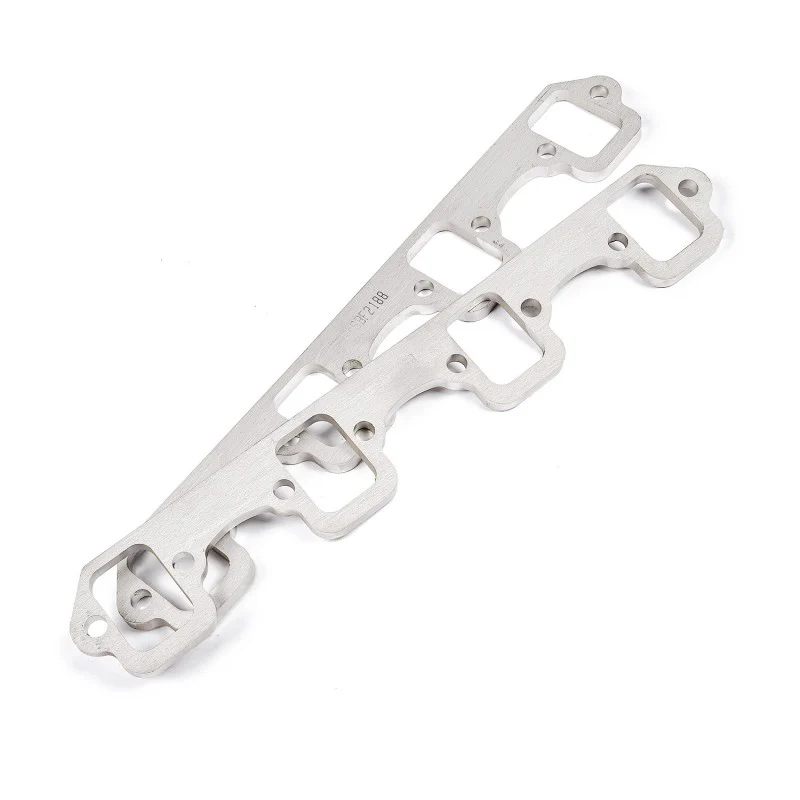 Stainless Works SBF Rectangular Shaped Port Header 304SS Exhaust Flanges 1-7/8in Primaries (2in BP) - Image 2
