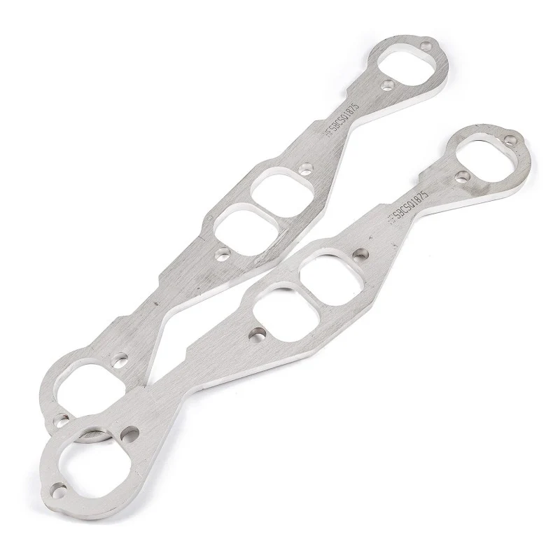 Stainless Works Small Block Chevy Squared Oval Port Header 304SS Exhaust Flanges 1-3/4in Primaries - Image 2