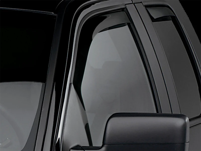 WeatherTech 04-14 Ford F-150 SuperCrew Front Side Window Deflectors - Dark Tint - Image 2