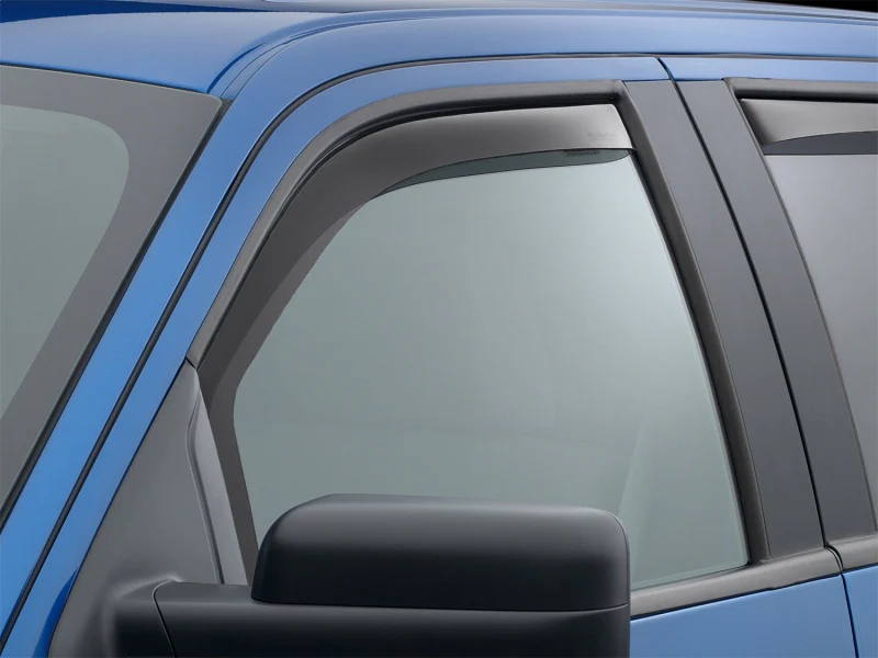 WeatherTech 04-14 Ford F-150 SuperCrew Front Side Window Deflectors - Dark Tint - Image 5