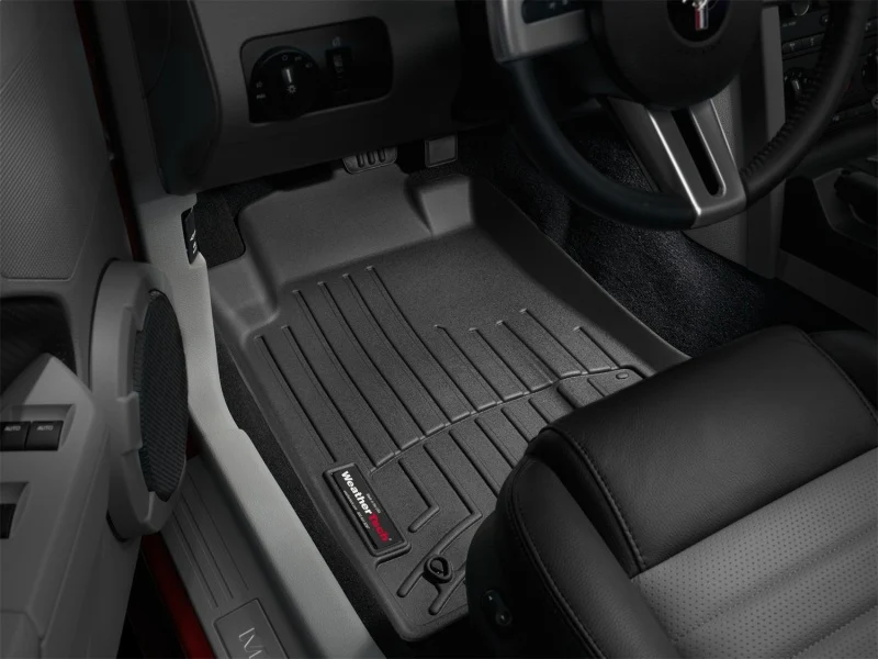 WeatherTech 05-09 Ford Mustang Front FloorLiner - Black - Image 6