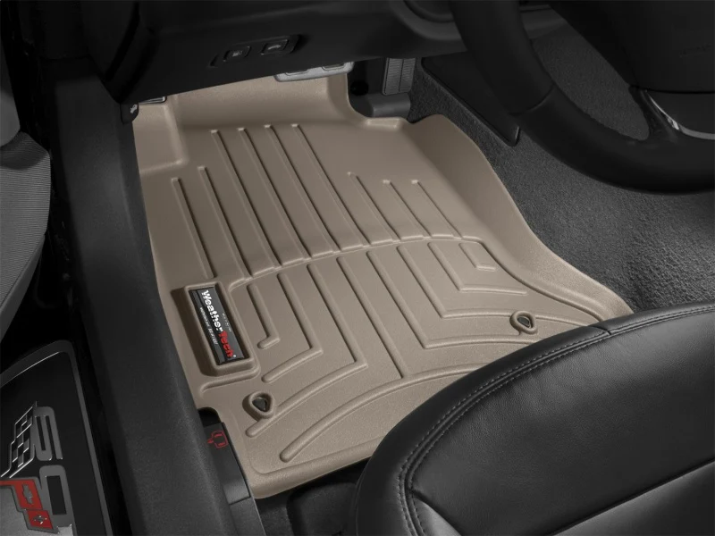 WeatherTech 05-12 Chevrolet Corvette Front FloorLiner - Tan - Image 8