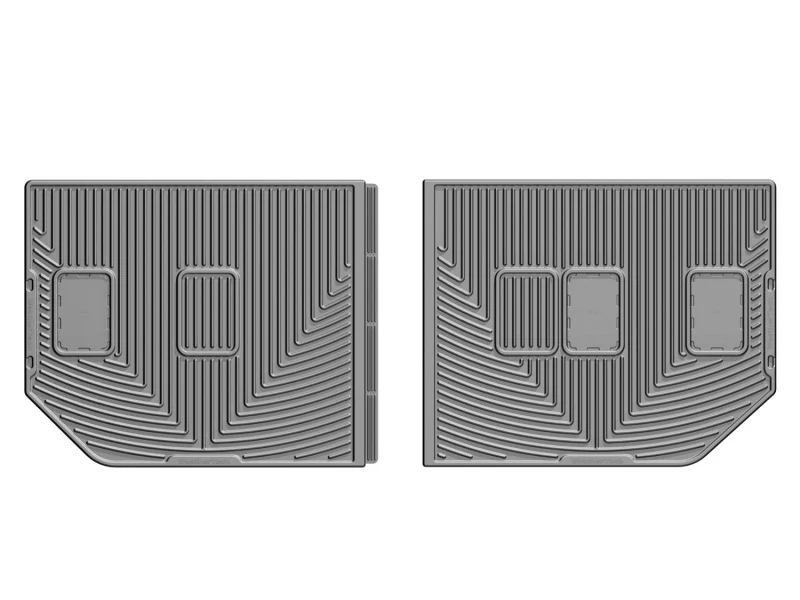 WeatherTech 07-10 Chevrolet Suburban Rear Rubber Mats - Grey - Image 3